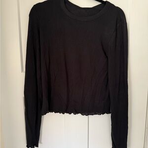 splendid Cropped Thermal LYR Long Sleeve Tee and Pants
